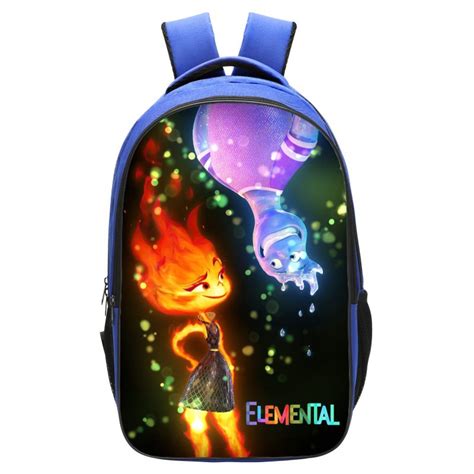 Elemental Backpack School Bag Blue Baganime