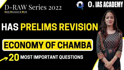 HP GK For HAS Allied Exam Important MCQs From Economy Of Chamba For