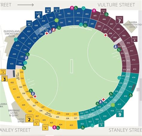 Gabba Cricket Ground Brisbane T20 World Cup Seating Map, Ticket Prices ...