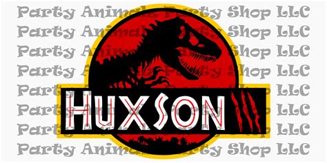 2ft X 3ft Large Printable Custom Name Jurassic Park Banner Etsy