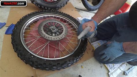 Installing Shinko 244 Dual Sport Tires On Hawk 250 Youtube