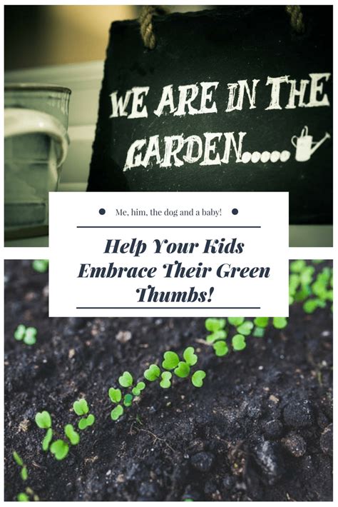 Help Your Kids Embrace Their Green Thumbs Me Him The Dog And A