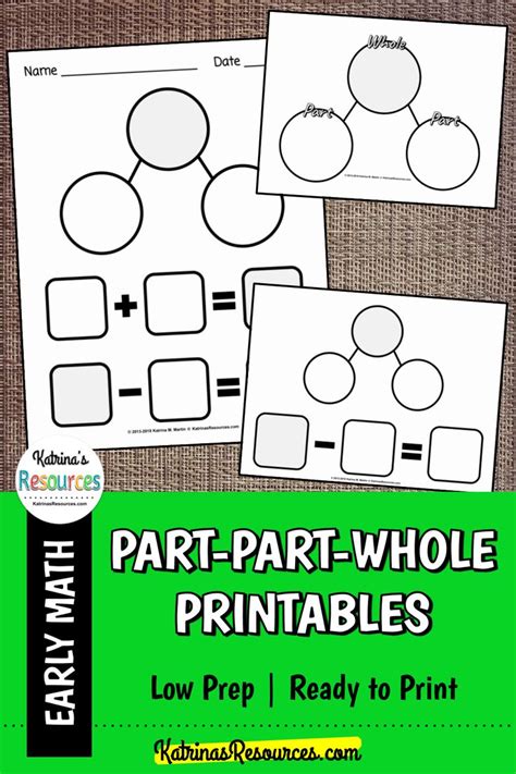 Blank Part Part Whole Worksheets