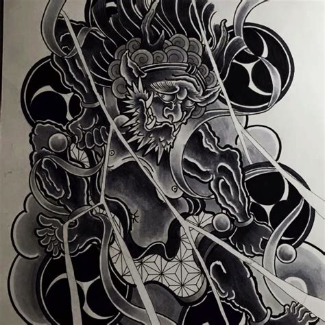 Raijin Tattoo Designs