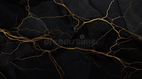 Black Marble Texture with Gold Veins. Luxury Background Stock ...