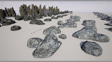 Realistic Rocks Cliffs Rock Groups In Props Ue Marketplace