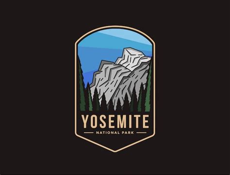 Premium Vector Emblem Patch Logo Illustration Of Yosemite National Park