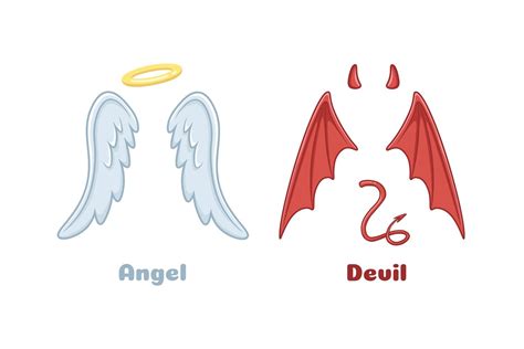 Angel and Demon Wings Graphic by tartila.stock · Creative Fabrica