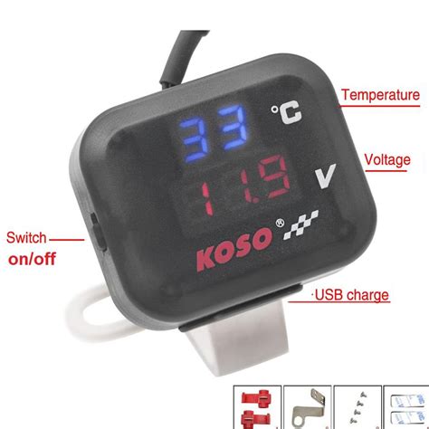 Jual Promo Voltmeter Koso In Usb Charger Universal Semua Motor Anti