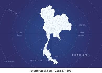 Thailand Map World Map International Vector Stock Vector (Royalty Free ...