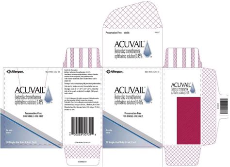 Acuvail Fda Prescribing Information Side Effects And Uses