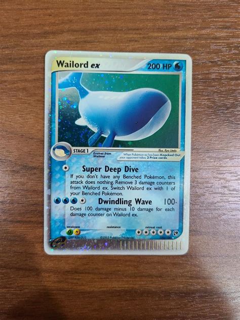 Wailord Pokemon Card