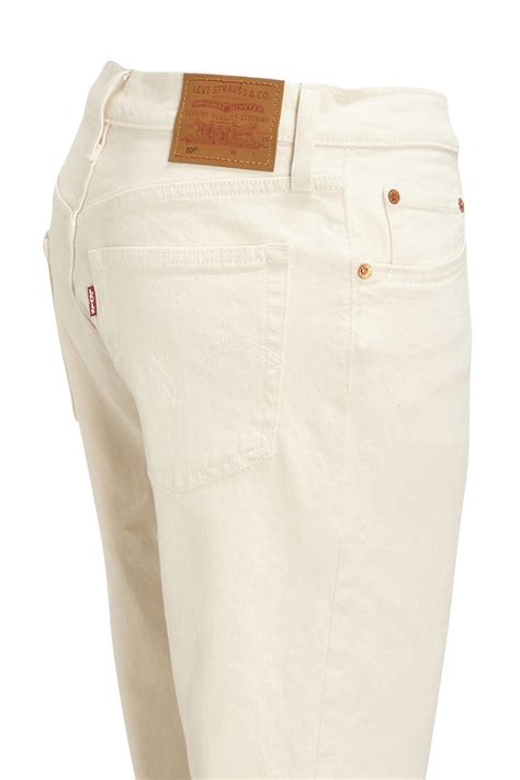 Levis 501 Cropped High Waist Straight Fit Jeans Natural Order Wehkamp