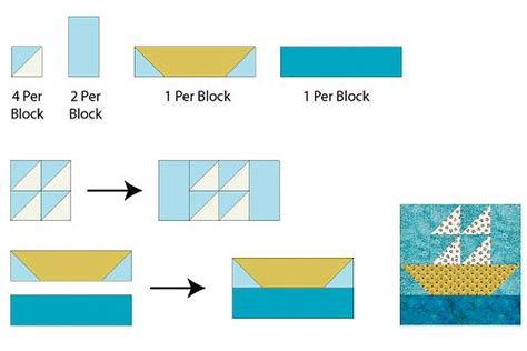 How To Quilt Block A 12 Sailboat