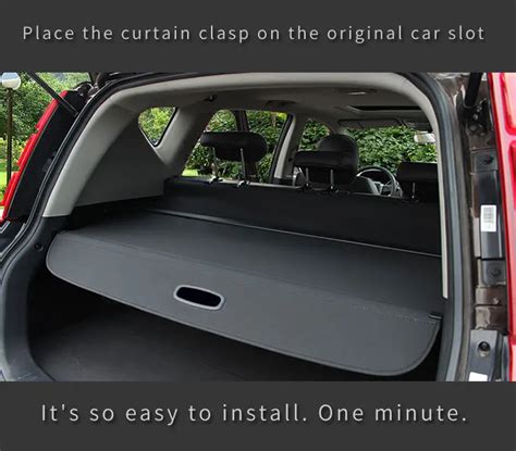 Wholesale Retractable Rear Shade Rear Cargo Cover Suv Luggage Black