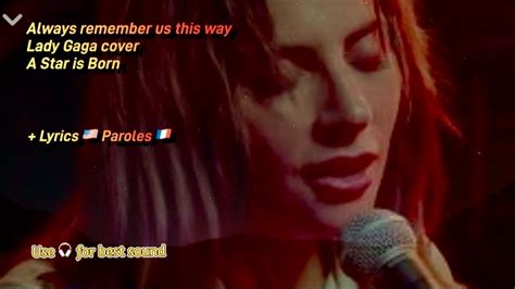 Always Remember Us This Way Lady Gaga Cover Lyricsparoles Youtube