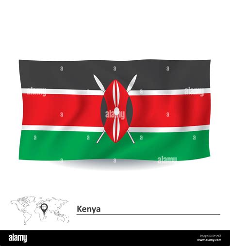 Flag Of Kenya Stock Vector Images Alamy