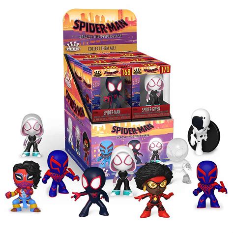 Marvel Spider Man Across The Spider Verse Funko Minis Figure Assorted Toys And Gadgets