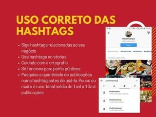 O poder do instagram para pequenos negócios PPT