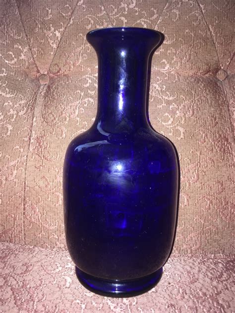 Cobalt Blue Glass Vase Antiques Board