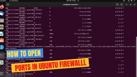 How To Open A Port In Ubuntu Firewall Youtube