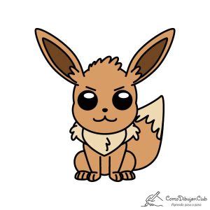 Cómo dibujar a Eevee Kawaii COMODIBUJAR CLUB