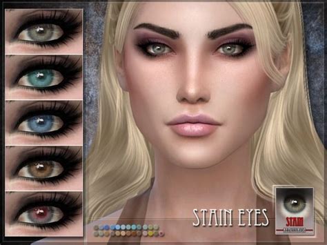 Created For The Sims 4 Stain Eyes For The Sims 4 25 Colours All Ages