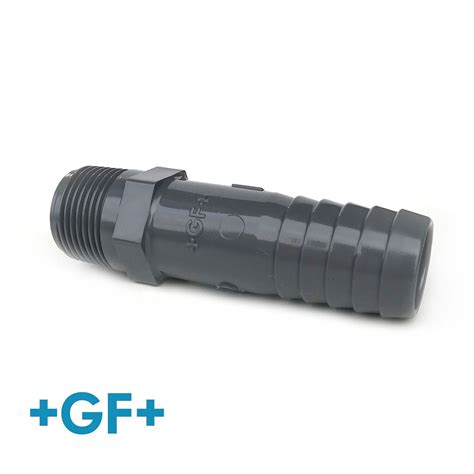 1 2 Male Bsp Thread X 20mm Hose Barb Pvc U Hosetail Connector Gf Brand