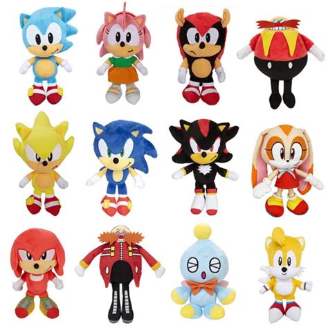 Sonic The Hedgehog Plush Tails Knuckles Shadow Amy Dr Eggman 6 Sega