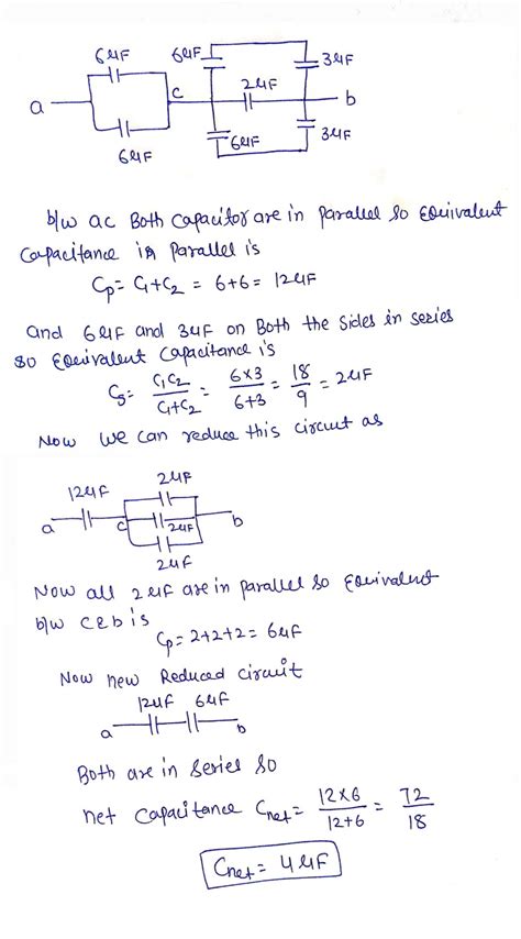 A Combination Arrangement Of The Capacitors Is Shown In The Figure I