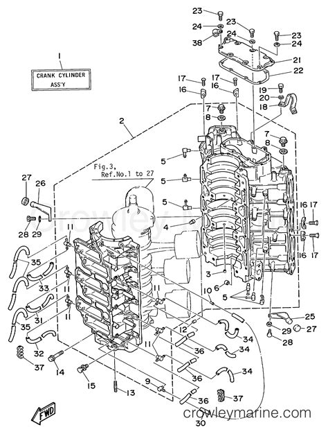 CRANKCASE CYLINDER 1 1987 Outboard V6 EXCEL V6EXCELXH Crowley Marine