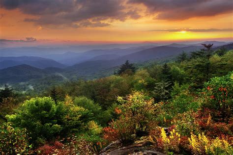 Blue Ridge Parkway - Autumn Sparks Photograph by Susan Stanton