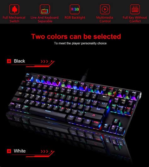 Original Motospeed Ck Wired Mechanical Gaming Keyboard Rgb Ergonomic