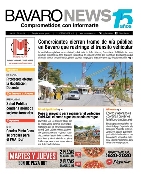 BávaroNews edición impresa 21 de febrero 2019 by eltiempo Issuu