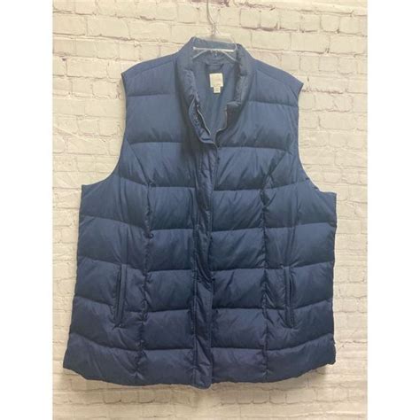 J Jill Jackets And Coats Jjill Down Quilted Puffer Vest Full Zip 4x