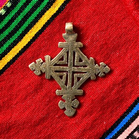 Ethiopian Neck Cross Coptic Cross Pendant Orthodox Ch Gem