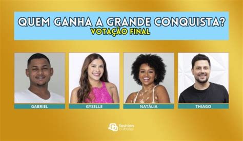 Enquete A Grande Conquista Votação R7 Gabriel Roza Gyselle Soares