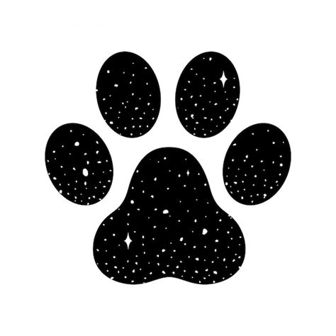 Premium Vector | Dog paw vector footprint