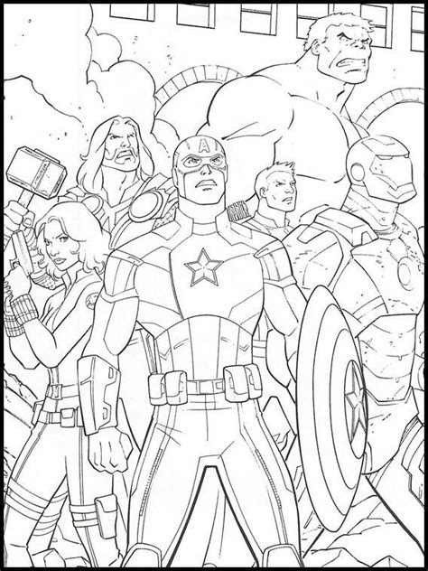 Pintar Vengadores Endgame 16 Los Vengadores Para Colorear Avengers