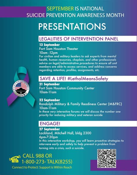 Jbsa Launches Suicide Prevention Awareness Month Campaign Joint Base