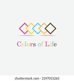 Colors Life Logo Design Vector Square Stock Vector (Royalty Free) 2197015263 | Shutterstock