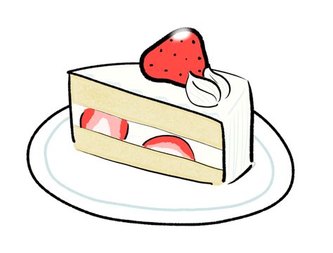 苺のショートケーキのイラスト素材 栗熊ひろよブログ