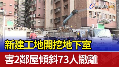 新建工地開挖地下室 害2鄰屋傾斜73人撤離 Youtube