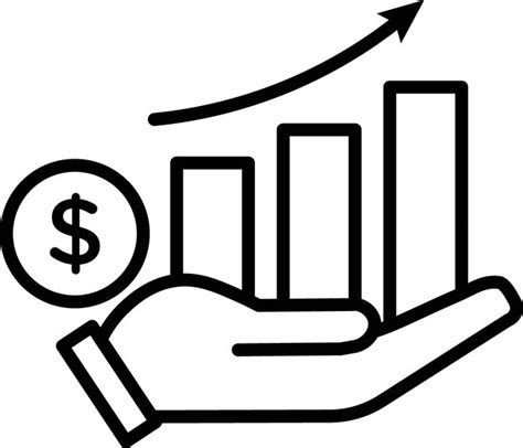 Premium Vector Investment Growth Icon Set Hand Chart Economy Vector Symbol Growing Fortunes Sign