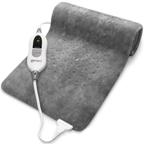 Geniani Xl Electric Heating Pad For Pain Relief Auto Shut Off Moist