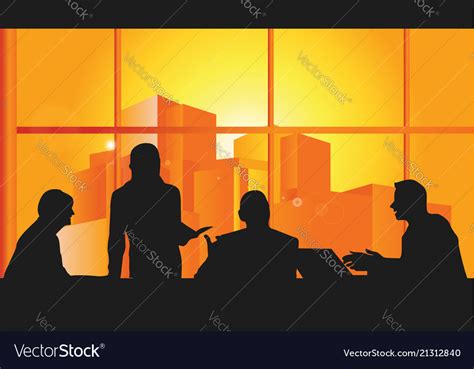 Business meeting Royalty Free Vector Image - VectorStock