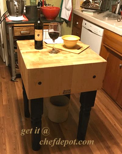 Boos Butcher Block Kitchen Island Dandk Organizer