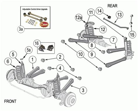 1997 Jeep Wrangler Front Suspension Diagram