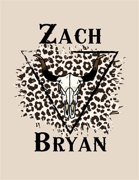 Zach Bryan Sublimation Design for T Shirts Png - Etsy