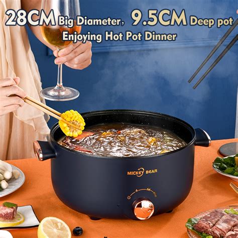 COD L Electric Cooker Non Stick Electric Pot Mini Multi Electric Pot Hot Pot Multi CookerPot